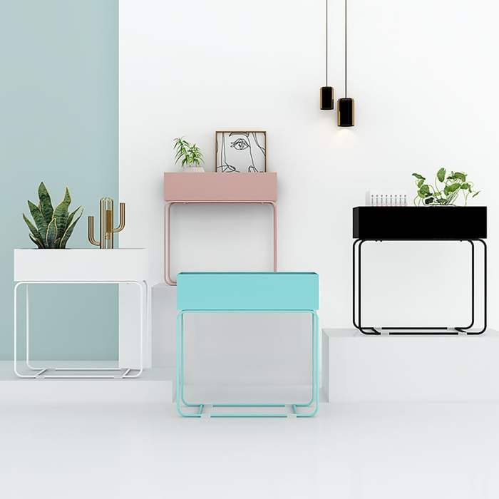 20th Century Danish Vintage Scandinavian Metal Plant Stand 20th Century Danish Vintage Scandinavian Metal Plant Stand